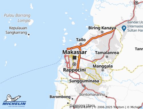 MICHELIN Bontoala map - ViaMichelin