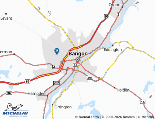 Mapa MICHELIN Bangor - ViaMichelin