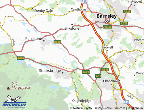 Carte MICHELIN Thurgoland - ViaMichelin