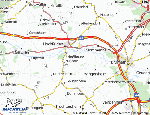 Mappa MICHELIN Mutzenhouse - ViaMichelin
