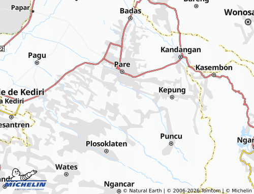 MICHELIN Gadungan map - ViaMichelin