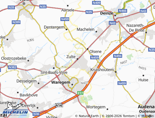 Mappa MICHELIN Zulte - ViaMichelin