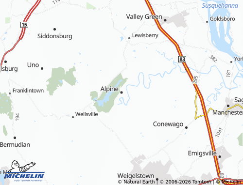Mappa MICHELIN Alpine - ViaMichelin