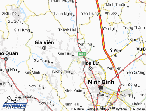 MICHELIN Gia Tân map - ViaMichelin