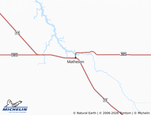 MICHELIN Matheson map - ViaMichelin