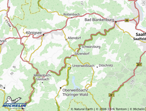 Mapa MICHELIN Sitzendorf - ViaMichelin