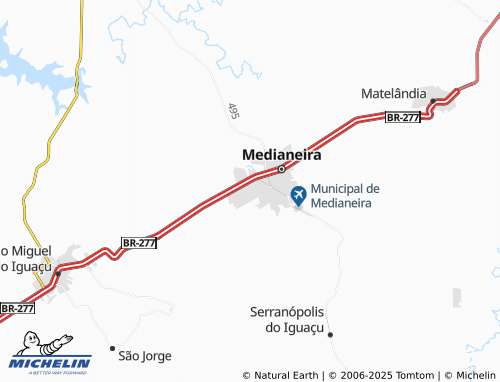 MICHELIN Itaipu map - ViaMichelin