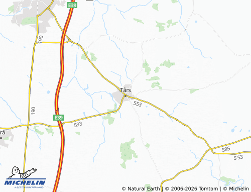 Mapa MICHELIN Tårs - ViaMichelin