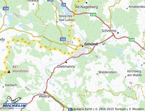 MICHELIN-Landkarte Ehrendorf - ViaMichelin