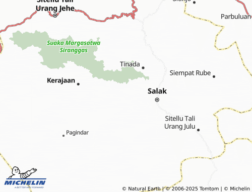 MICHELIN Pergetteng-Getteng Sengkut map - ViaMichelin