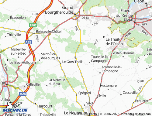 Mappa MICHELIN La Haye-du-Theil - ViaMichelin