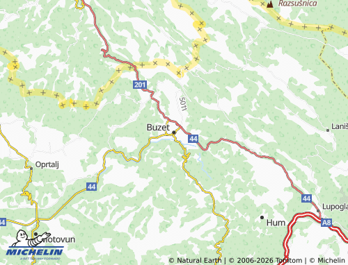 MICHELIN-Landkarte Buzet - ViaMichelin