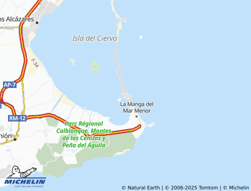 Mappa MICHELIN Término Municipal de Cartagena - ViaMichelin