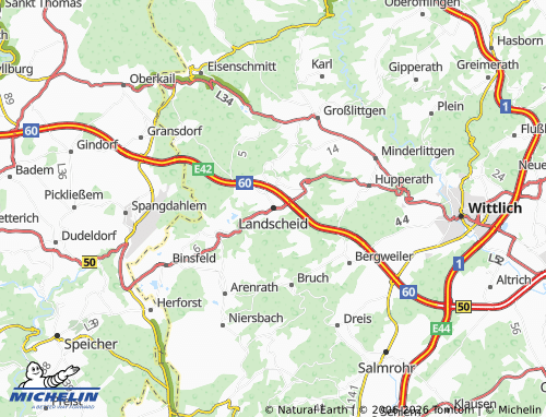 Mapa MICHELIN Landscheid - ViaMichelin