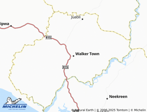 MICHELIN-Landkarte Walker Town - ViaMichelin