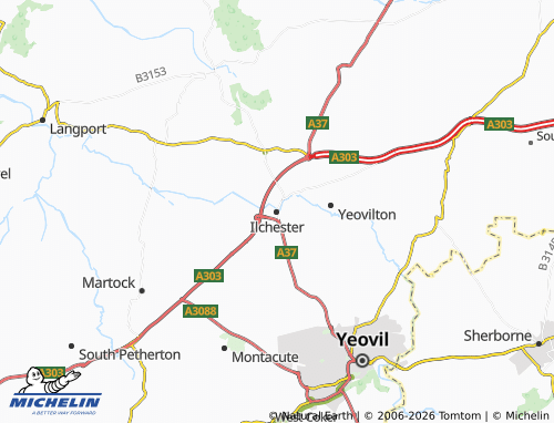 Carte MICHELIN Ilchester - ViaMichelin