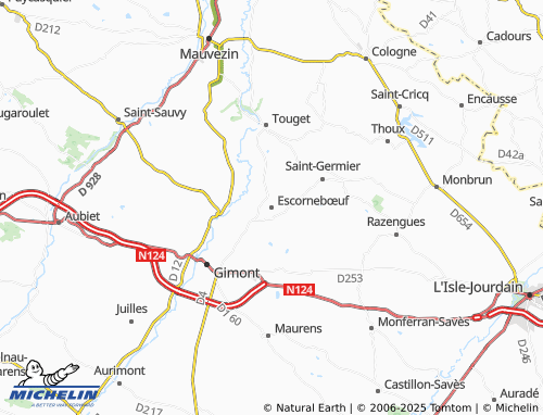 MICHELIN Escornebœuf map - ViaMichelin