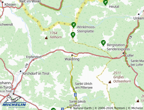 Mappa MICHELIN Waidring - ViaMichelin