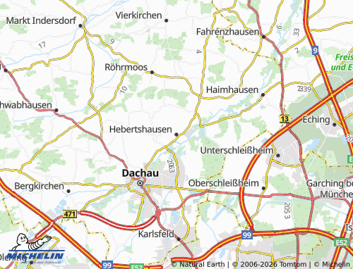 MICHELIN Hebertshausen map - ViaMichelin