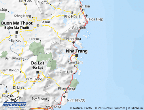 Mapa MICHELIN Diên Khánh - ViaMichelin
