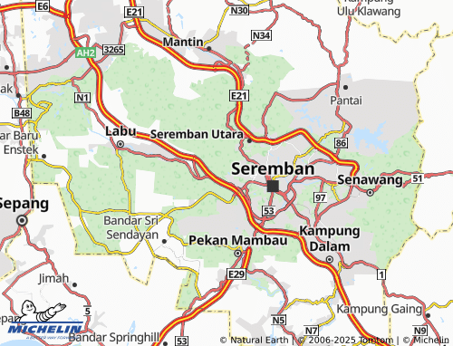 MICHELIN Taman Bukit Galena map - ViaMichelin