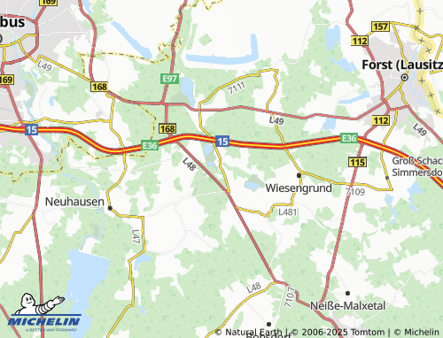 MICHELIN Sergen map - ViaMichelin