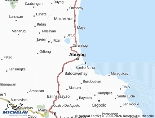 Mappa MICHELIN Abuyog - ViaMichelin