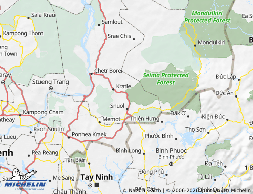 Mappa MICHELIN Snuol - ViaMichelin