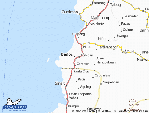 MICHELIN Badoc map - ViaMichelin