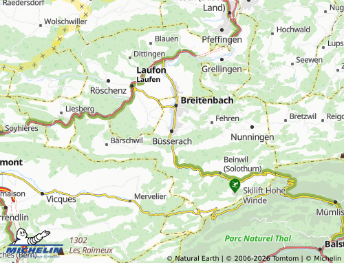 Mapa MICHELIN Büsserach - ViaMichelin