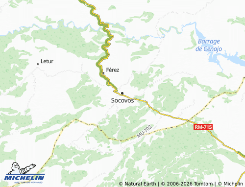 MICHELIN Socovos map - ViaMichelin