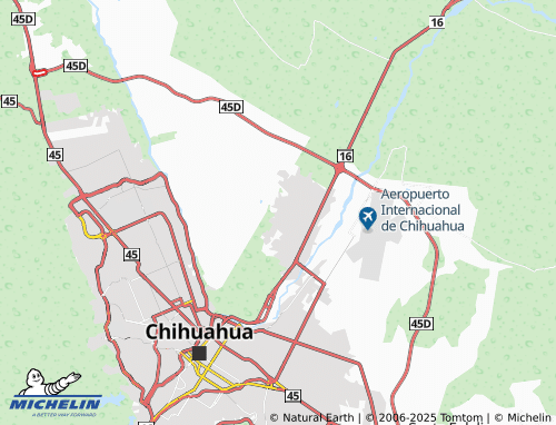 MICHELIN Valles de Chihuahua map - ViaMichelin