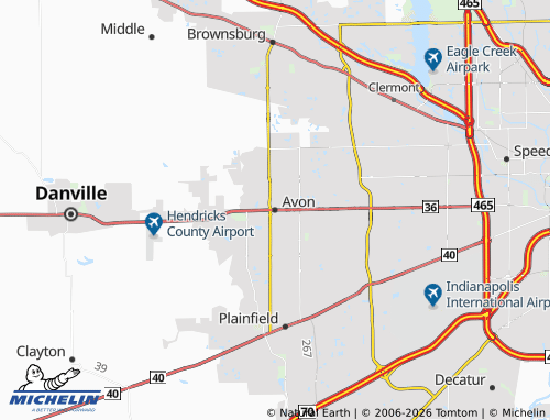Carte MICHELIN Avon - ViaMichelin