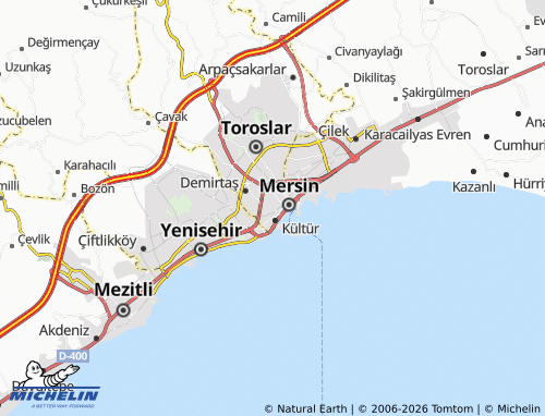 Kaart MICHELIN Bahçe - ViaMichelin