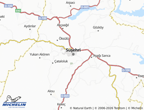 MICHELIN Tepeardı map - ViaMichelin