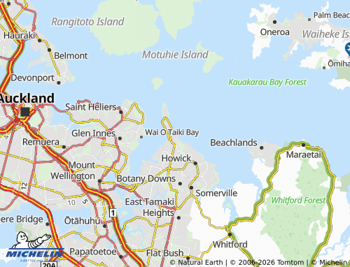 Mapa MICHELIN Eastern Beach - ViaMichelin