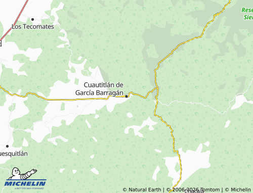 Mapa MICHELIN Cuautitlán de García Barragán - ViaMichelin