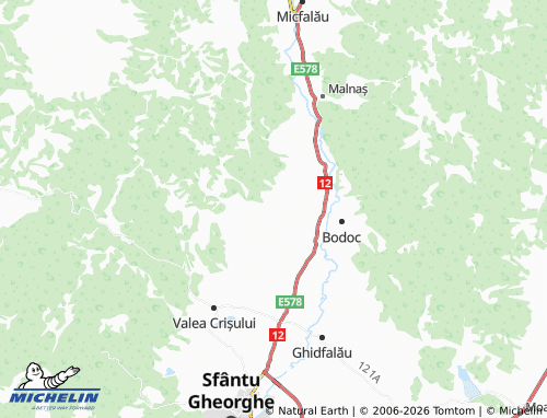 MICHELIN Zălan map - ViaMichelin