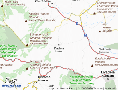MICHELIN Davleia map - ViaMichelin