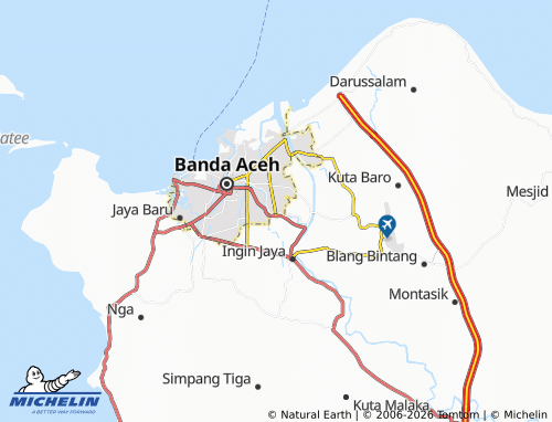 Mappa MICHELIN Ulee Kareng - ViaMichelin