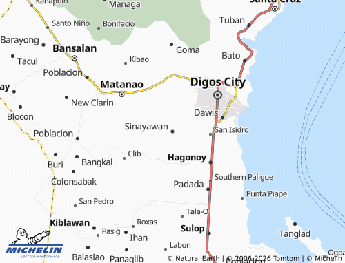 MICHELIN Sinayawan map - ViaMichelin
