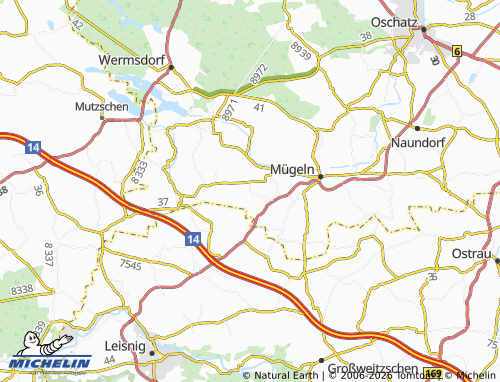 MICHELIN Kemmlitz map - ViaMichelin