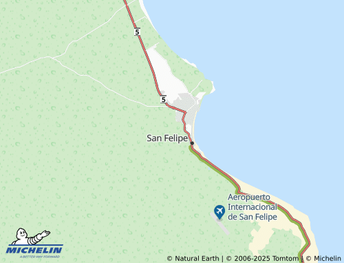 MICHELIN Francisco I Madero San Felipe map - ViaMichelin