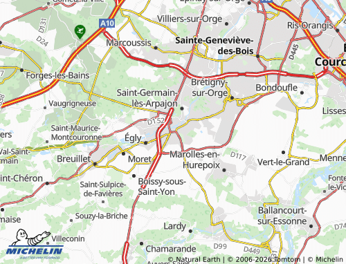 Kaart MICHELIN Arpajon - ViaMichelin