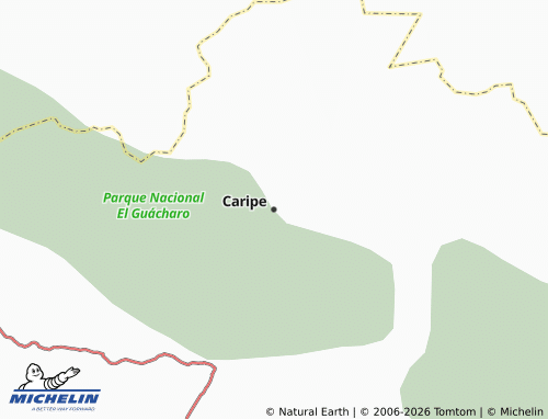MICHELIN Caripe map - ViaMichelin