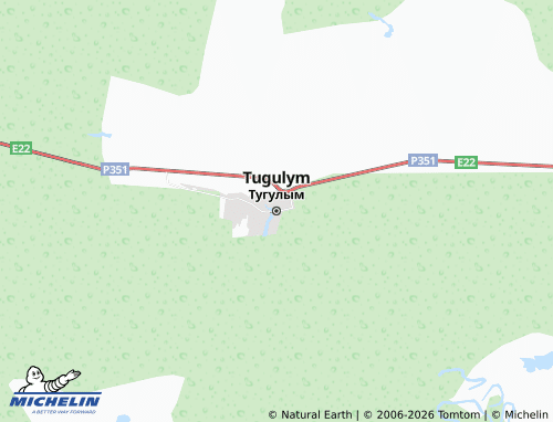 MICHELIN-Landkarte Tugulym - ViaMichelin