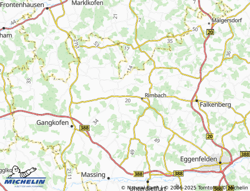 MICHELIN Uttendorf map - ViaMichelin