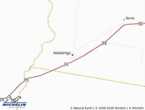 MICHELIN Malabrigo map - ViaMichelin