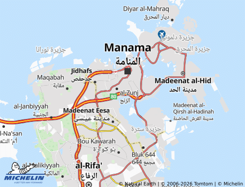 MICHELIN Bu Ghazal map - ViaMichelin