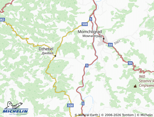 Mapa MICHELIN Slanchogled - ViaMichelin